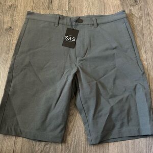 SAS Men's Charcoal Flat Front Shorts